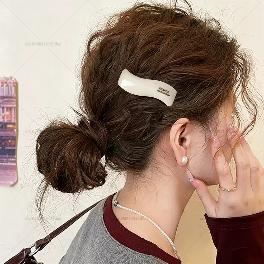 

Colorful Retro Wavy Acetate Hair Clips Exquisite Sweet HairPins for Women Girls Fashion Barrettes Hair Accessories