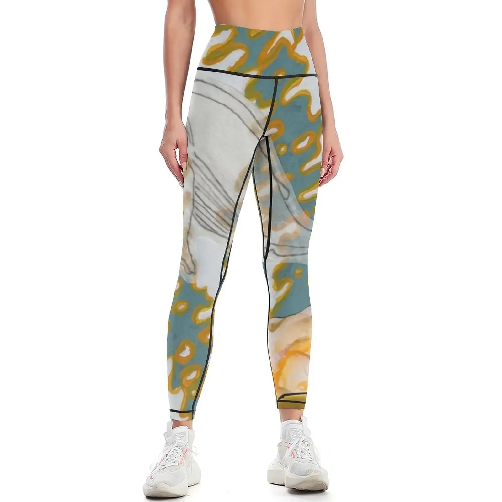

Collage Art- Tune Into The Ocean Frequency Leggings Women's fitness Women's high waist Women's pants Womens Leggings