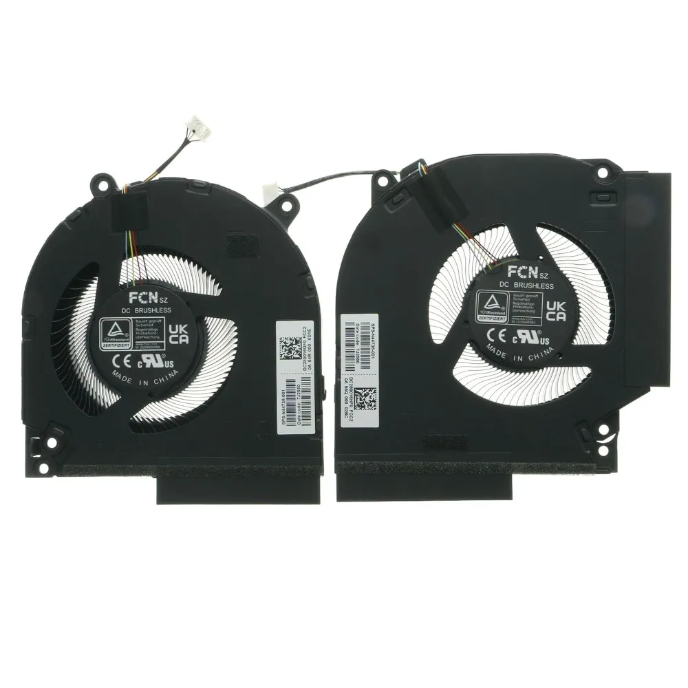 12V GPU CPU Cooling Fan N44738-001 Replacement for HP 16-R 16-WD 16-S 16-XD 16-AE RTX3060 MG75091V1-C190-S9A MG75091V1-C190-S9A