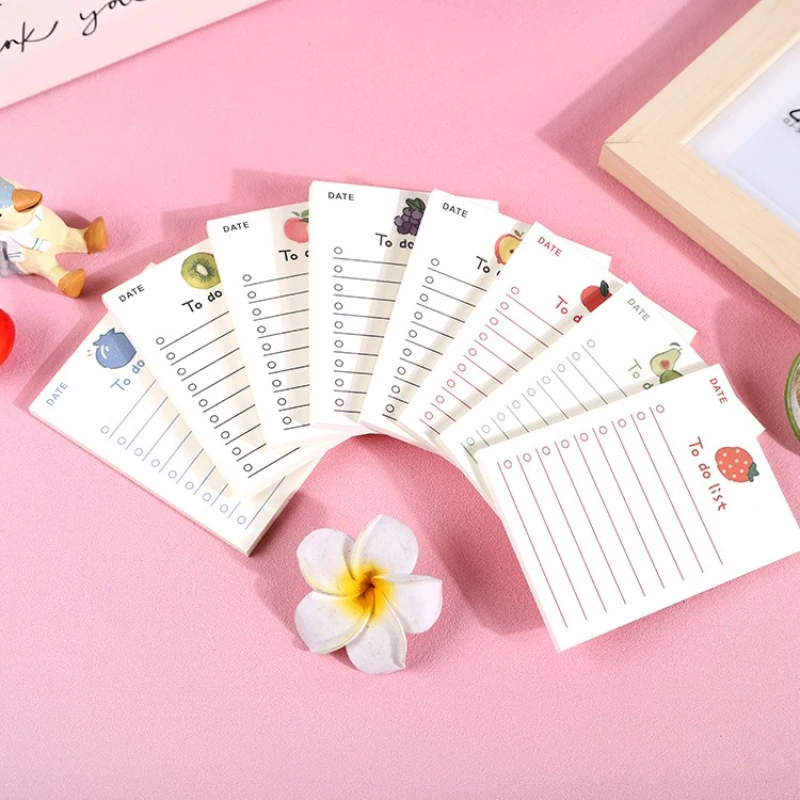 Cute Fruit 50 Sticky Notes Office Message Notebook Convenient To Carry Sticky Notes