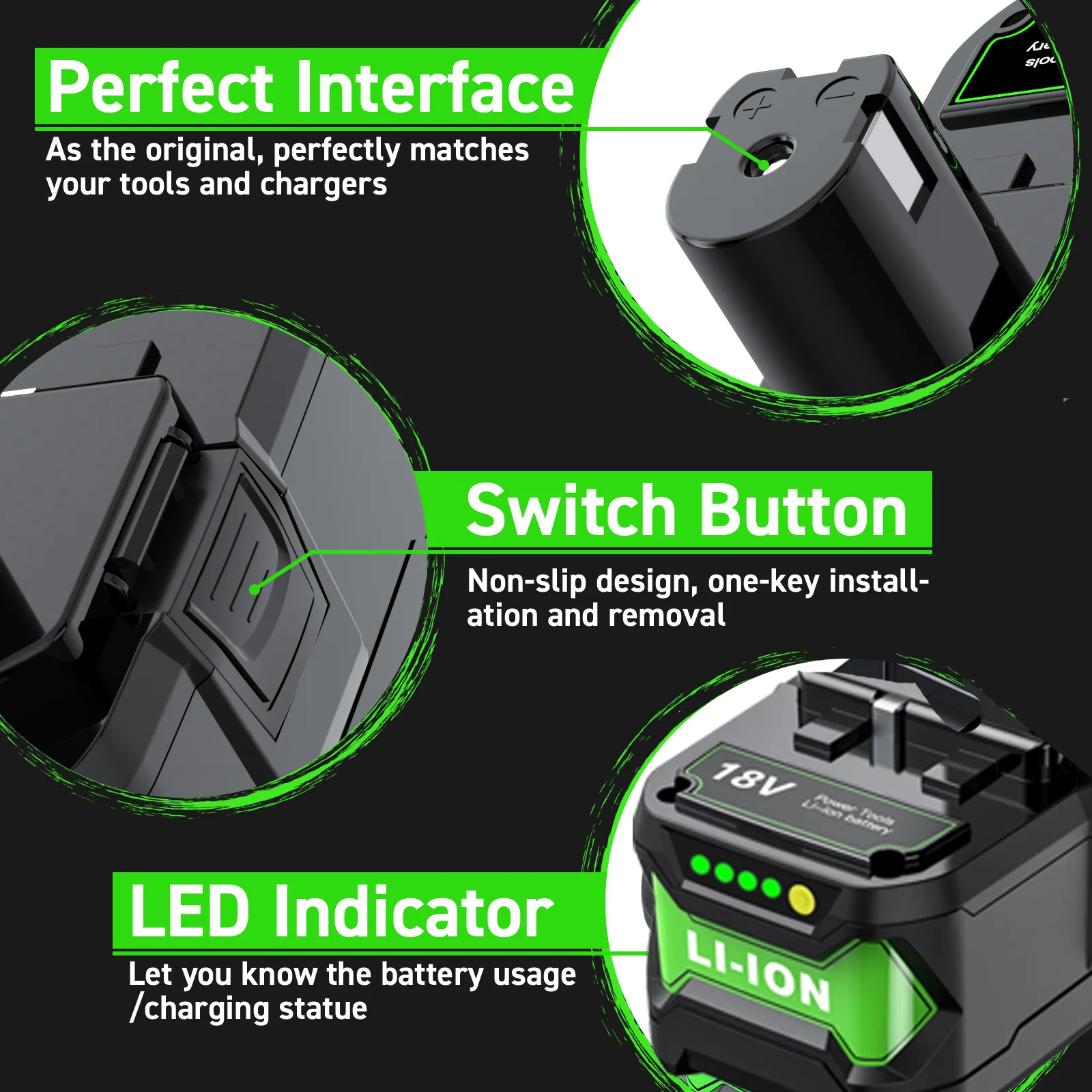 Batteria di ricambio per elettroutensili Turpow per batteria Ryobi 18V 6000mAh 9000mAh P108 batteria ricaricabile agli ioni di litio RB18