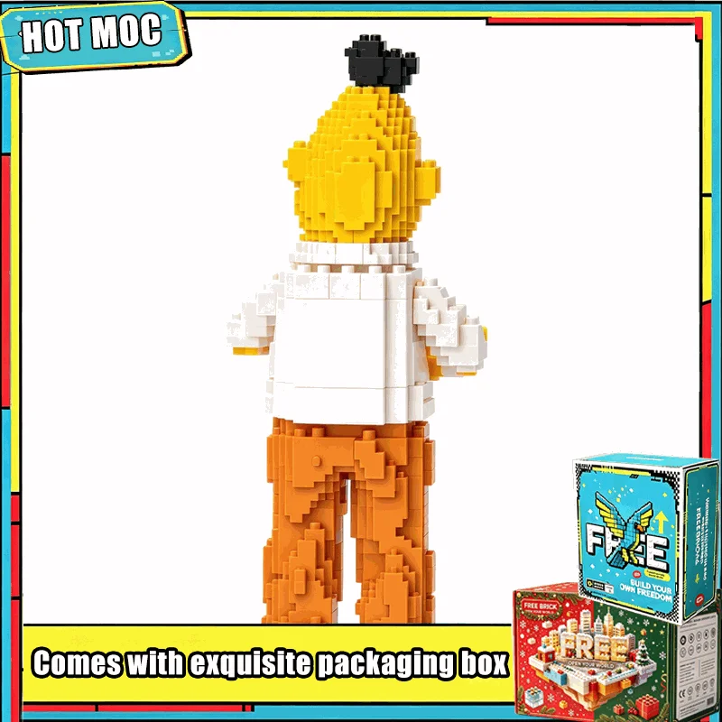 9072 PCS Classic Cartoon Puppet Figure Big Size Sculpture Model Building Blocks Set DIY Creative Assembly Educational Toy Gift