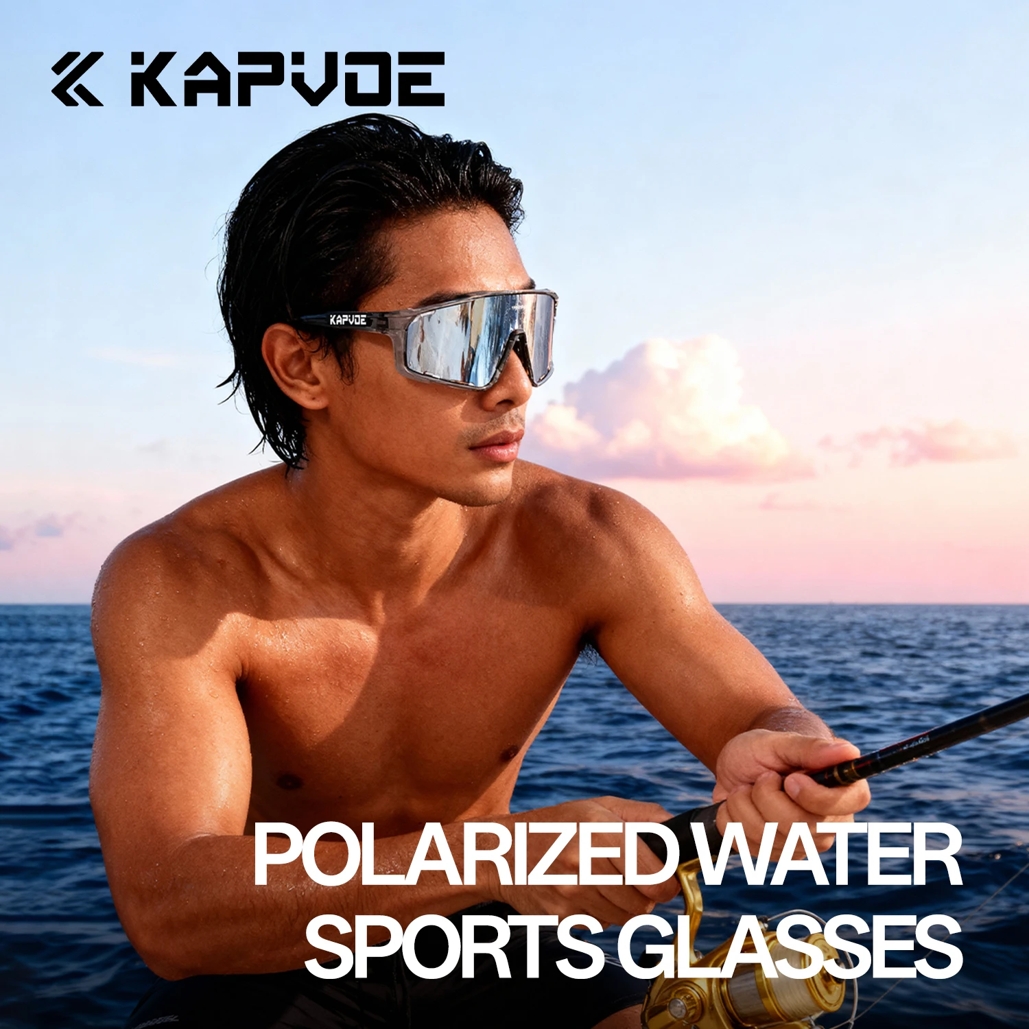 Us Aquatic Sports - KAPVOE 偏光 UV400 アンチグレア屋外保護水生スポーツ眼鏡レディースサーフィンボート釣りカヤックアイウェア