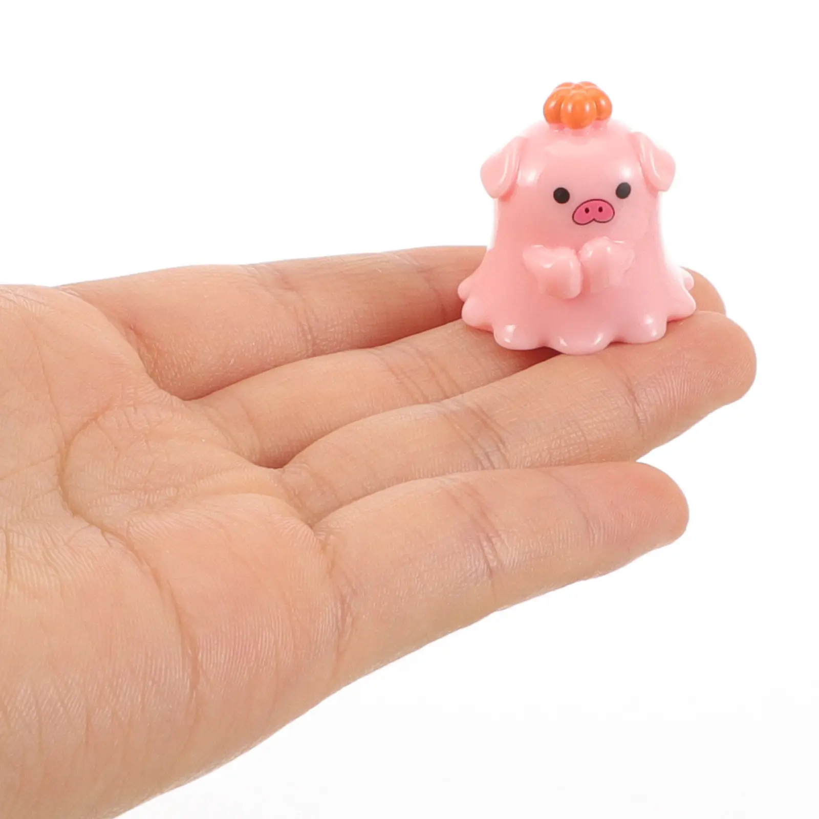 6Pcs Resin Mini Animal Statues Vivid Cartoon Design for Micro Landscape Garden Cake Car Desktop Decoration Adorable Tiny Animal
