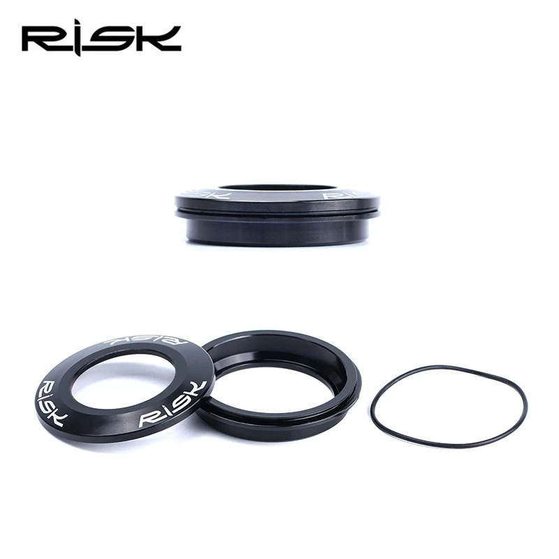 RISK Bike Headset for 28.6/30/39.8/34/41/41.8/44/49.7/50.6/55/56mm Mountain Bicycle External Headset  for Straight or Taper Fork