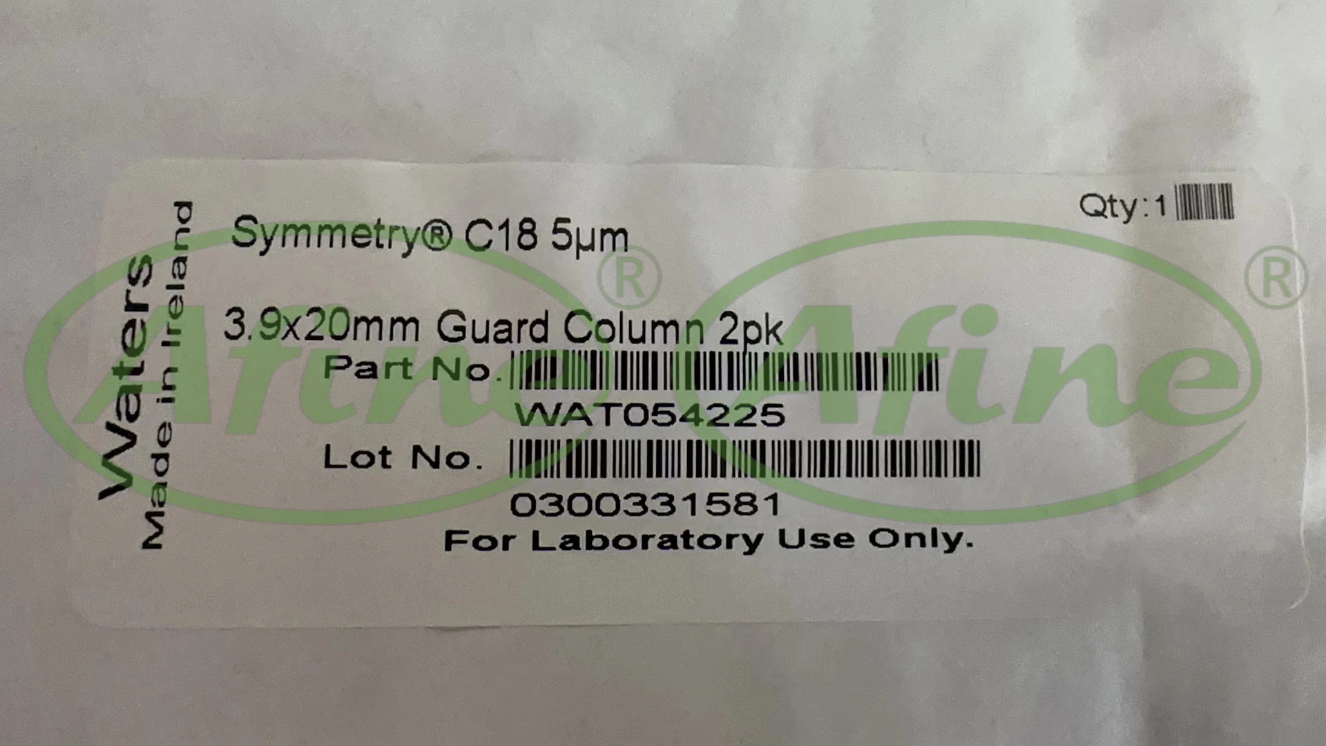 AFINE Waters WAT054225 Chromatographic Columns SYMMETRY C18 100Å 5 UM 3,9 MM X 20 MM, 2/PK