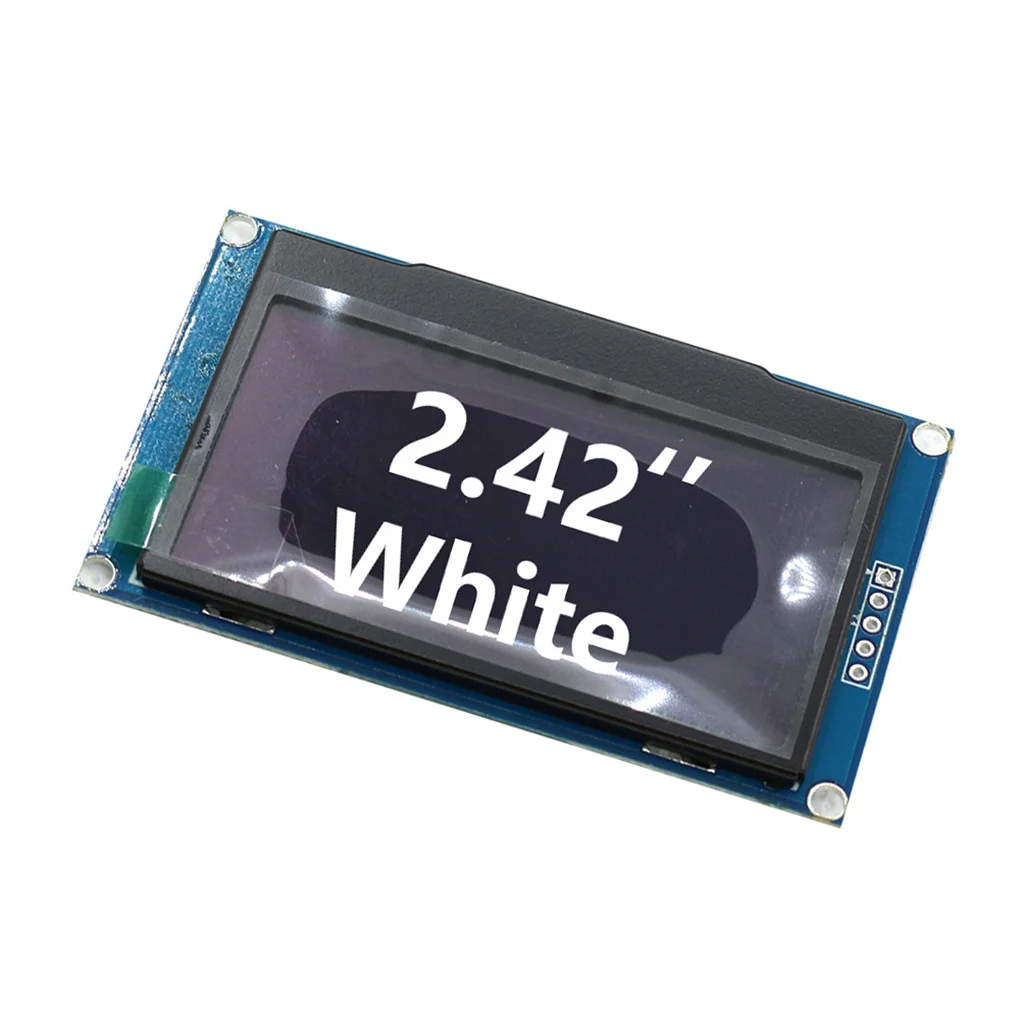 Módulo de exibição OLED para Arduino, tela LCD digital, placa C51, branco, SSD1309, STM32, DIY, 4Pin, 7Pin, 128x64, 2,42"