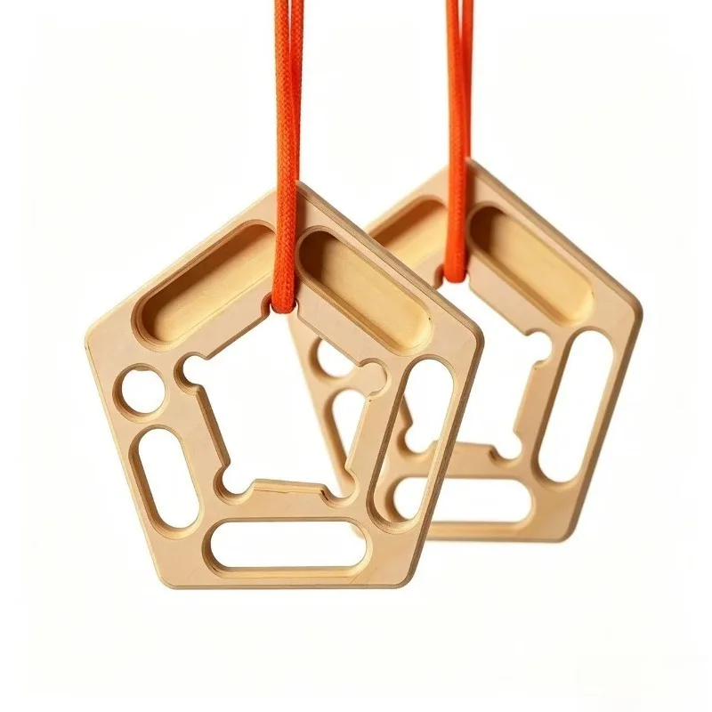 1/2pcs Rock Climbing Finger Strengthener Board Pull-Up Board Hangboard Trainer Portable Grip Forearm Strengthener Practice Tool