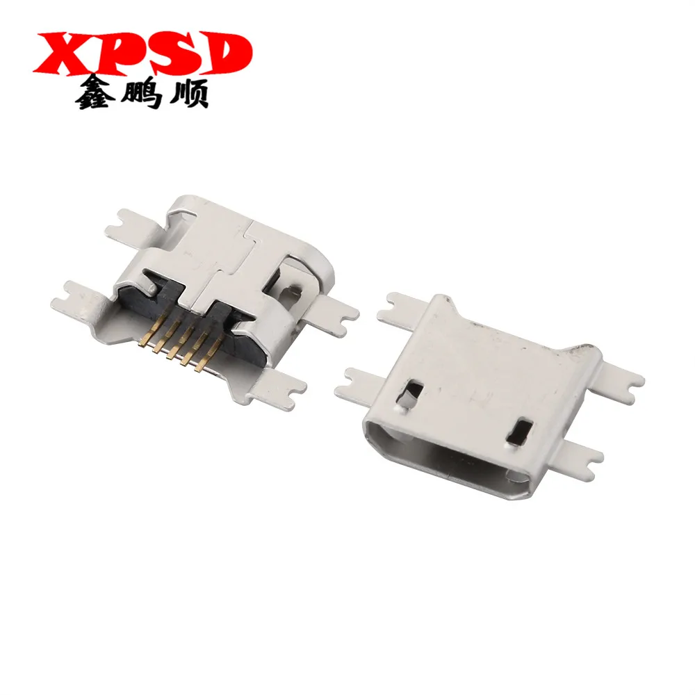 

10PCS MICRO USB female station charging socket 5S 1.17 sunken plate type edgeless patch MK5P Android mobile phone interface flat