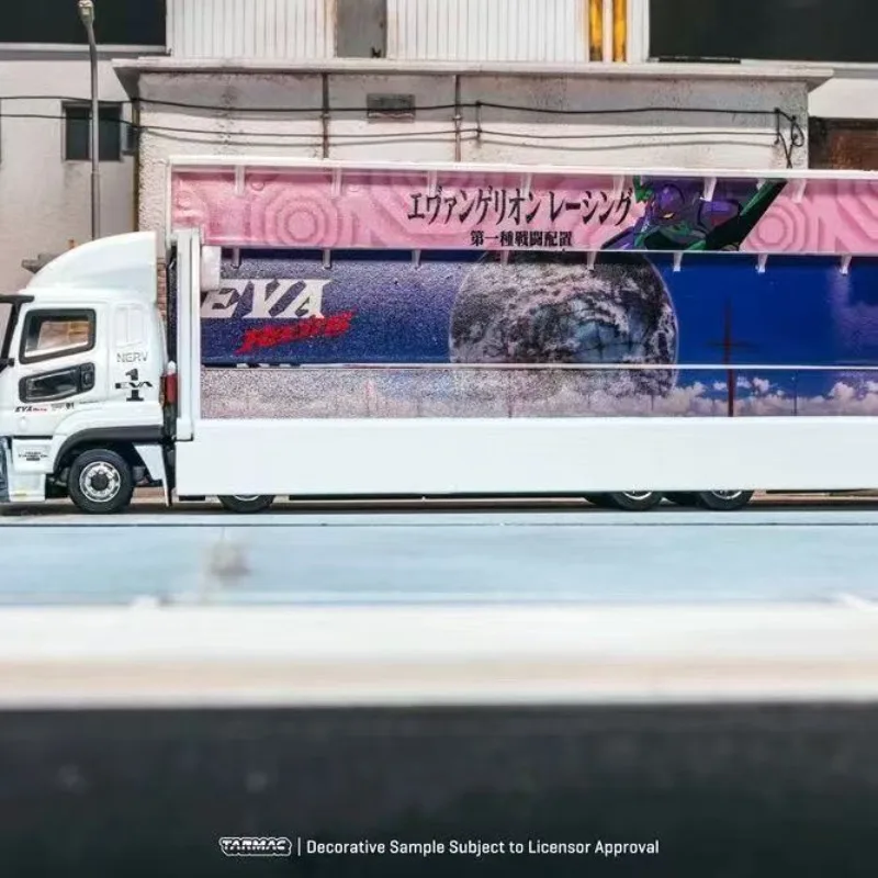 Tarmac Works 1:64 Mitsubishi Fuso Super GreatEVA Racing Alloy Model Car Collection Model Christmas Gift Boy Toy Boy Gift