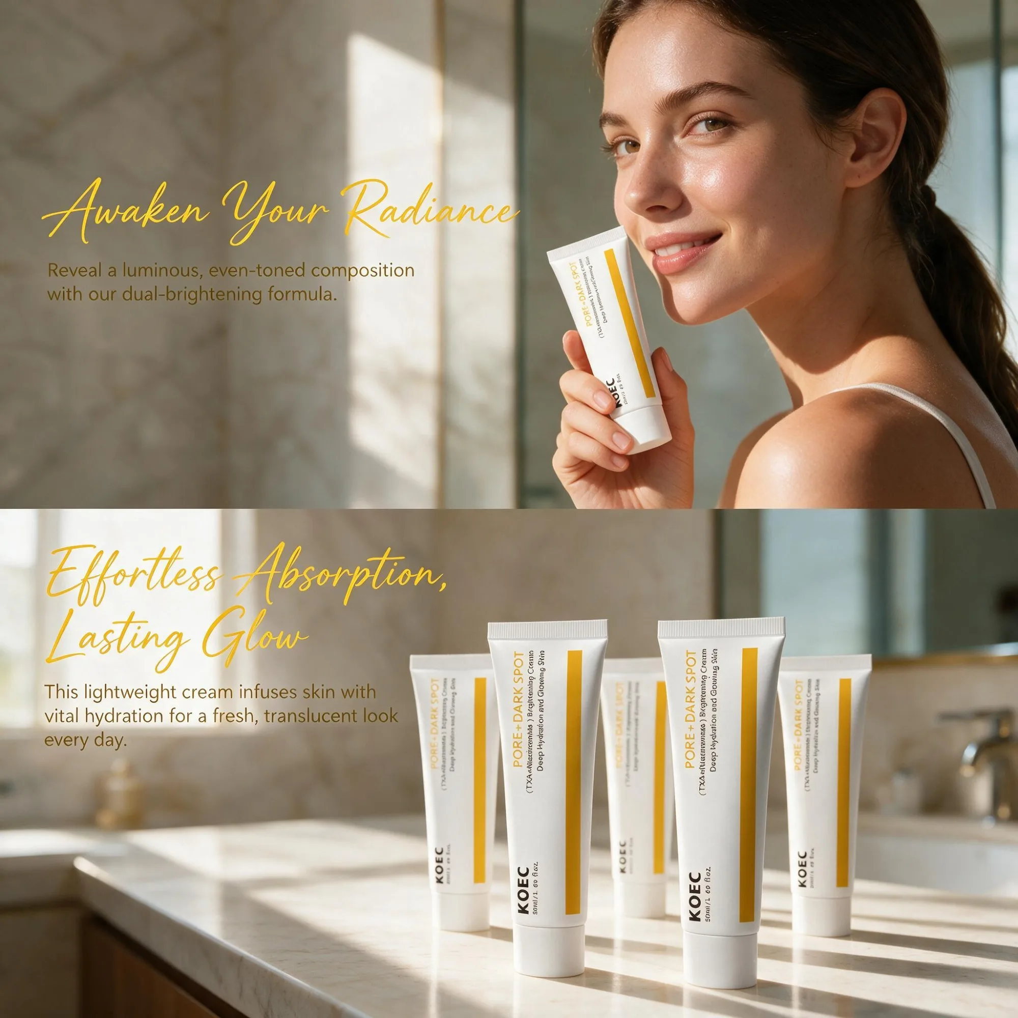 2026 New PORE+ Brightening Pigment Facial Cream with Centella Asiatica & Jojoba Oil, Daily Portable Facial Skin Care Cream, Helps Complexion Look Even & Well-Nourished, Ideal Holiday Gift for Halloween Thanksgiving Christmas