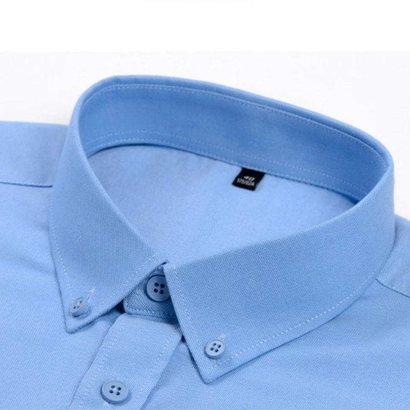 4XL Modal Men's Shirt Long Sleeves Slim Fit Business Formal Office Work white shirts Men High-end Anti-Wrinkle Camisa Social