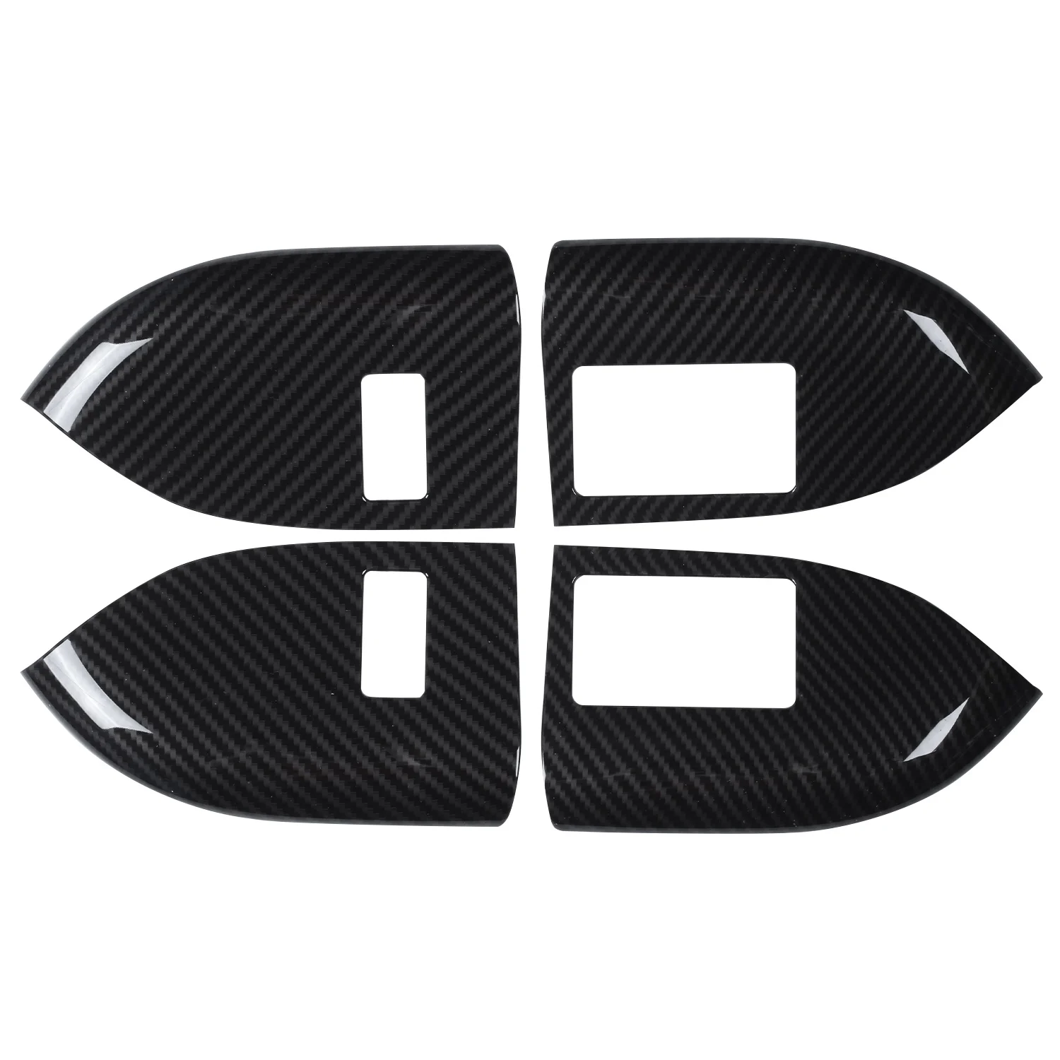 

For Land Rover Range Rover Sport Rr Sport 2014-2017 Abs Plastic Child Lock Frame Cover Trim 4Pcs/Set(Memory with