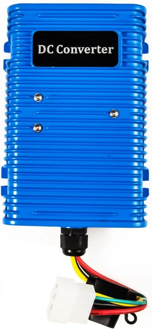 

Golf Cart DC Voltage Converter 36V/48V to 12V, 30Amp 360W for EZGO ClubCar Yamah