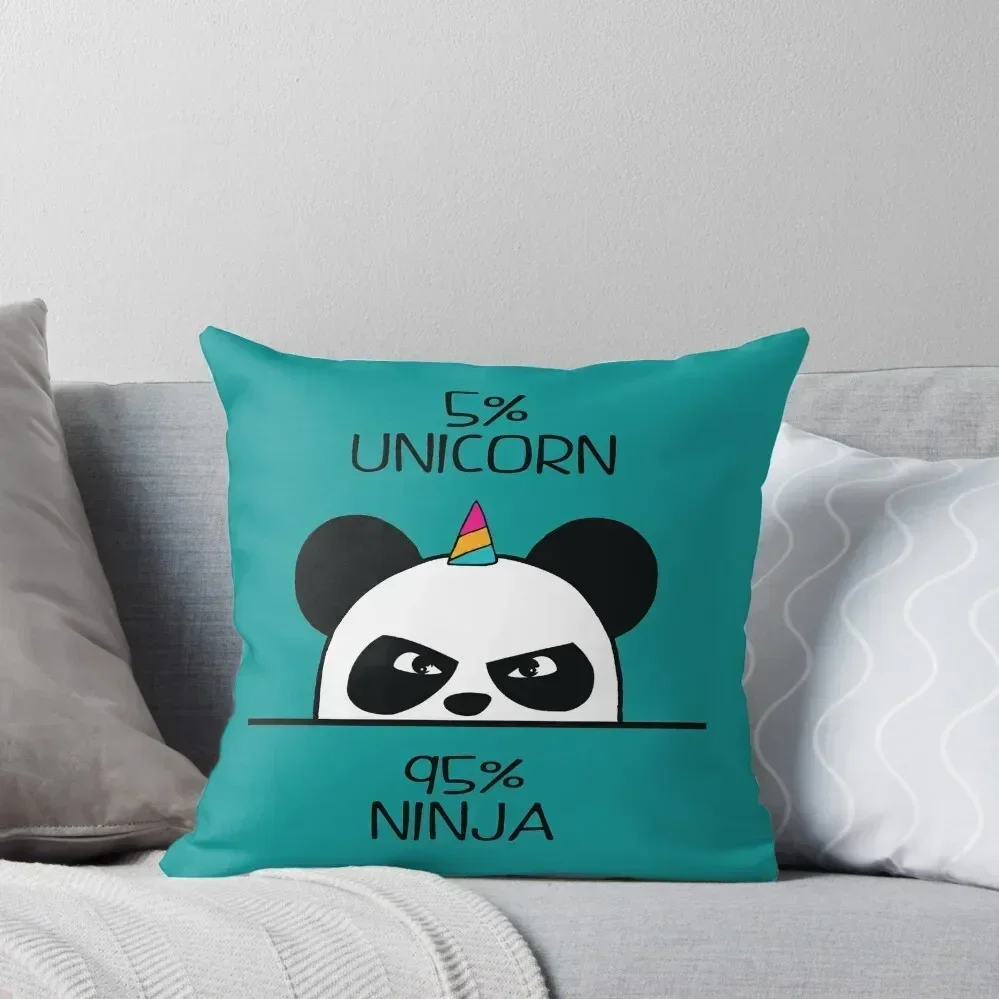 

Unicorn Ninja Panda Throw Pillow autumn decoration pillow cover luxury Rectangular Cushion Cover pillow