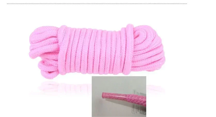 5/10 Meters Thickened Sex Game Bondage Restraint Rope Sex Toys for Couples SM Soft and Comfortable All Cotton