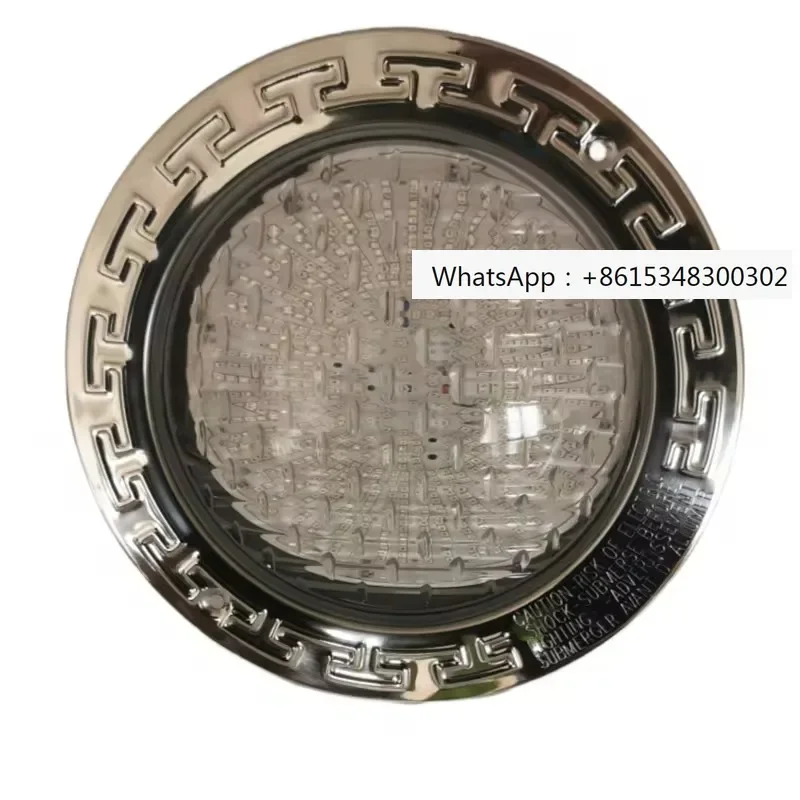 Luz de piscina AC120V, cambio de Color RGB con control remoto, tipos empotrados de acero inoxidable, foco LED subacuático