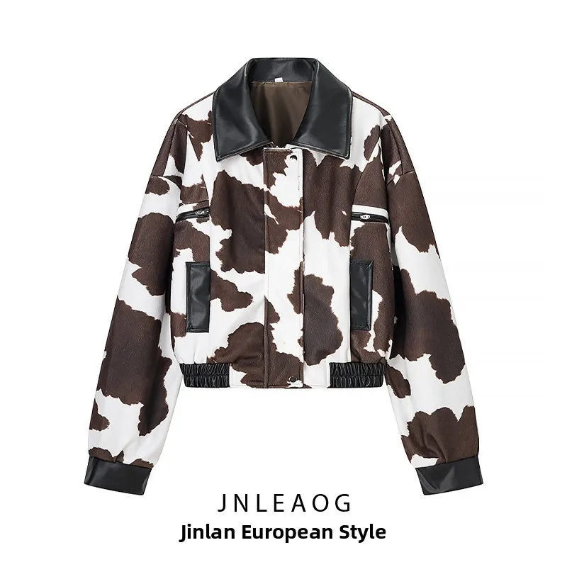 

Faionable Long Fur Dyed Jaet Coat Women's Autumn New Sle Casual Loose Fit Polyester Fabric Ladies ort Outerwear