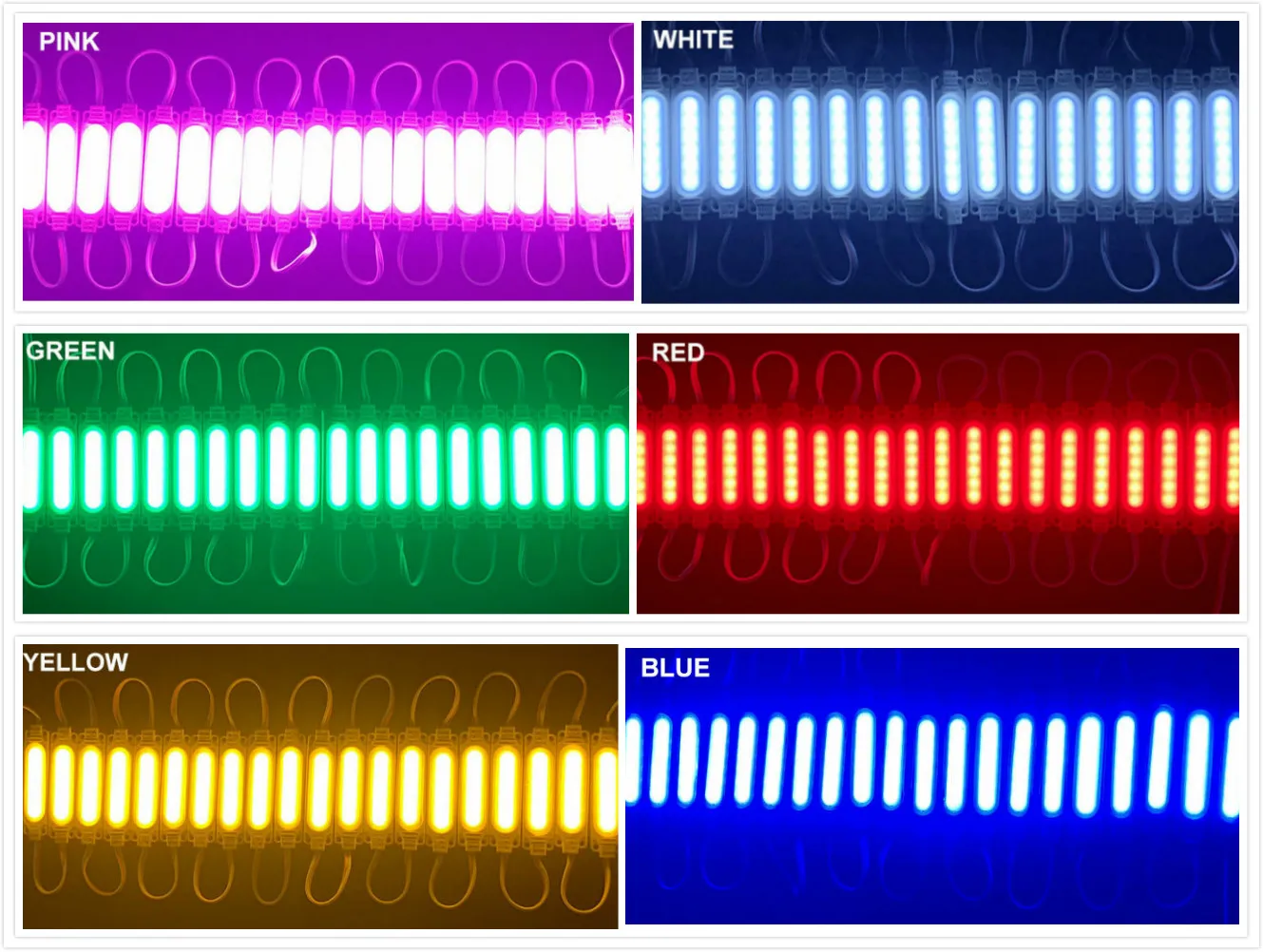 COB moduł LED ciąg 2W wodoodporna DC12V 76*20 dla reklamy zewnętrznej Luminous znaki Lightbox DIY moduł LED taśmy 20 sztuk/partia