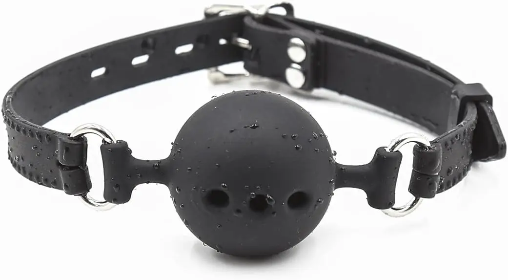 

BDSM Bondage Sex Toy Silicone Ball Gag with Breathing Holes for Submissives and Doms