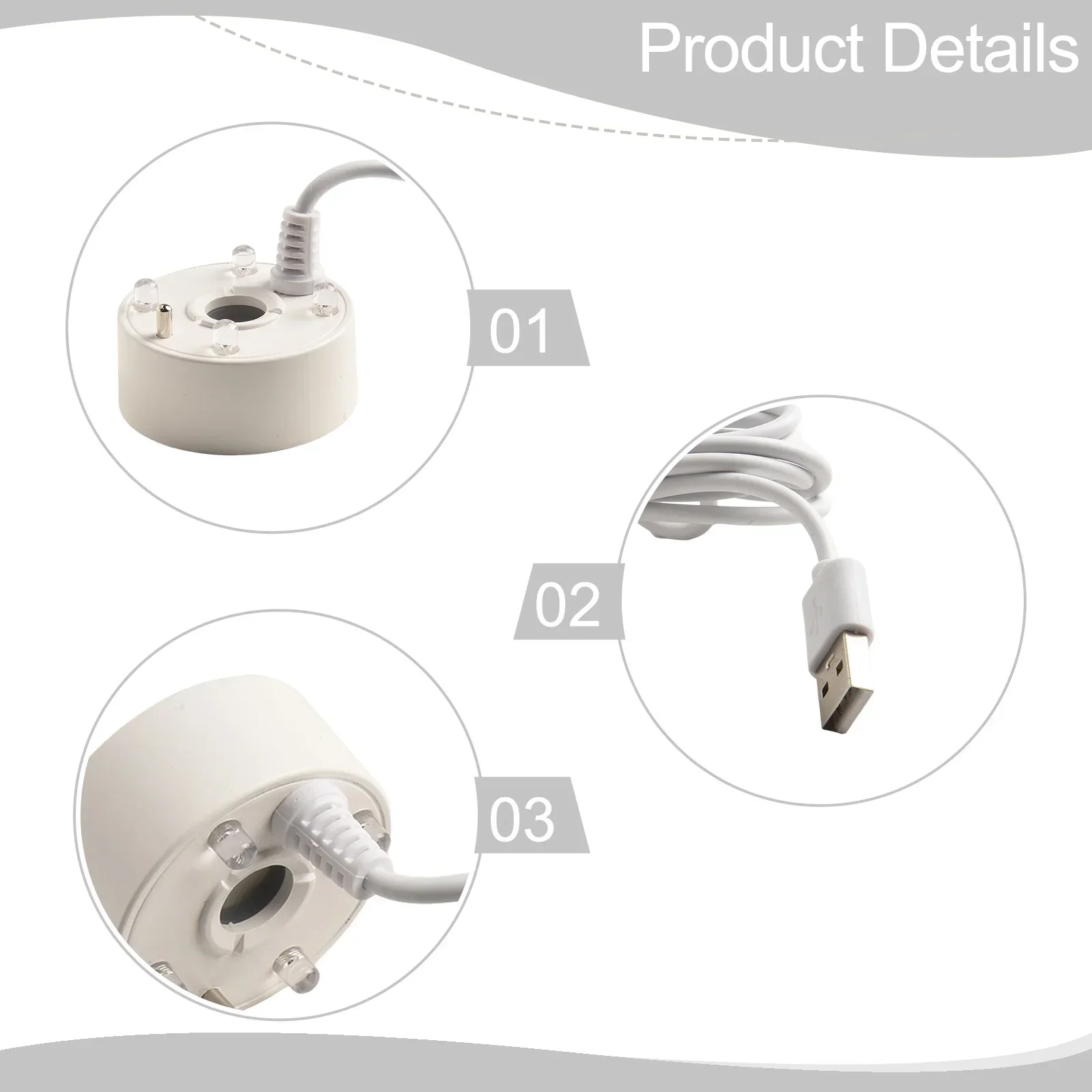 5V USB Mist Maker Fogger With LED Fog Maker Machine LED Colorful Lights Water Circulation Landscaping Spray HOT SALE