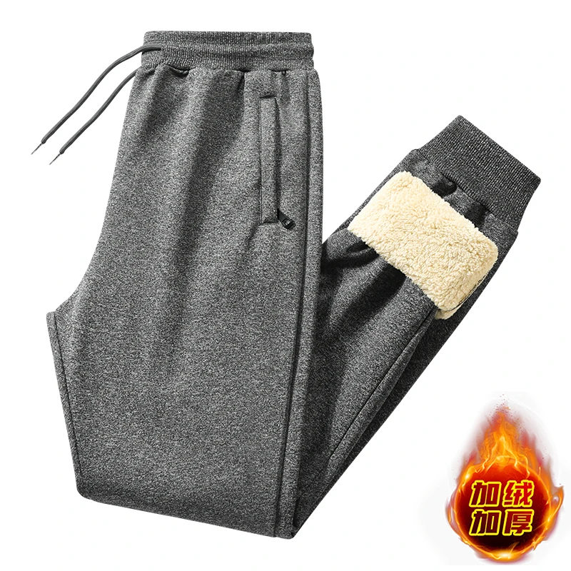 綿のズボン緩いジムジョガートラックパンツ男性カジュアルパンツフィットネススポーツウェアトラックスーツ弾性ウエスト秋冬パンツ