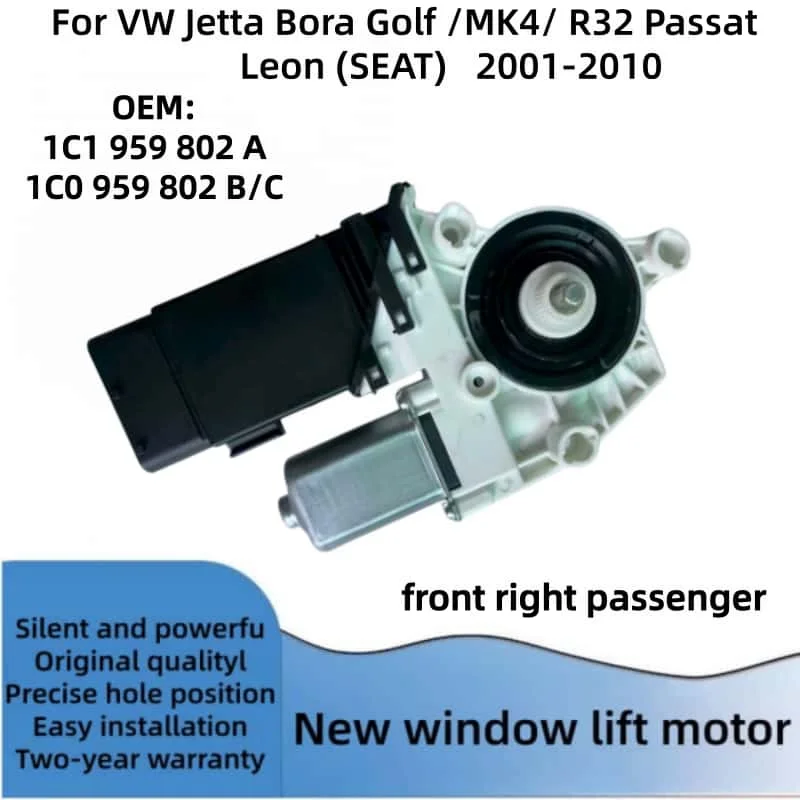 Nieuwe raamheffermotor voor VW Jetta Passat b5 Beetle Bora Golf 4 Seat Leon 1C1959801A 1C1959802A 1C0959811A 1C0959812A 1C0959802A