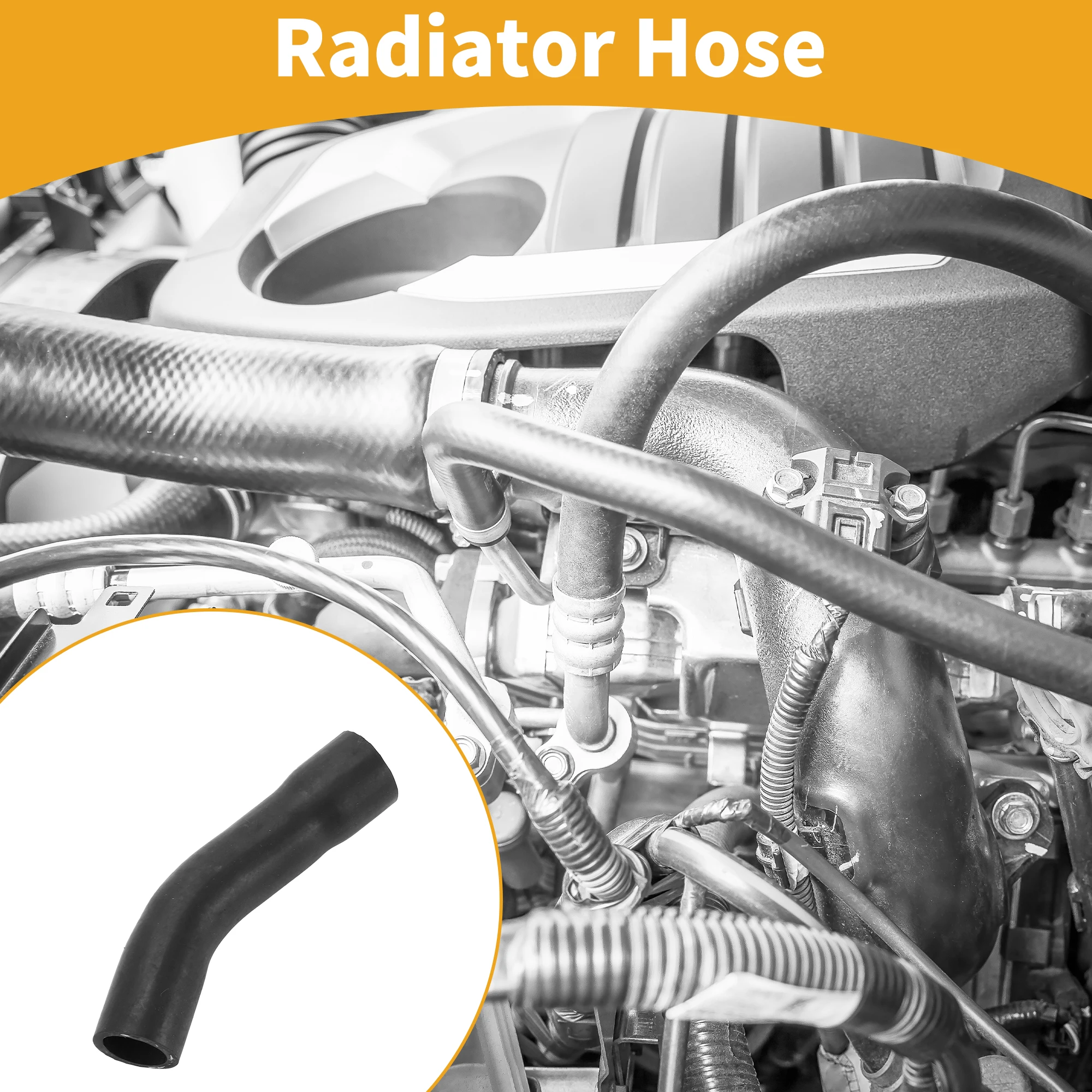 

UXCELL Radiator Hose for Mercedes-Benz C250 2012-2015 No.A2712030282 Rubber Black 1 Pcs