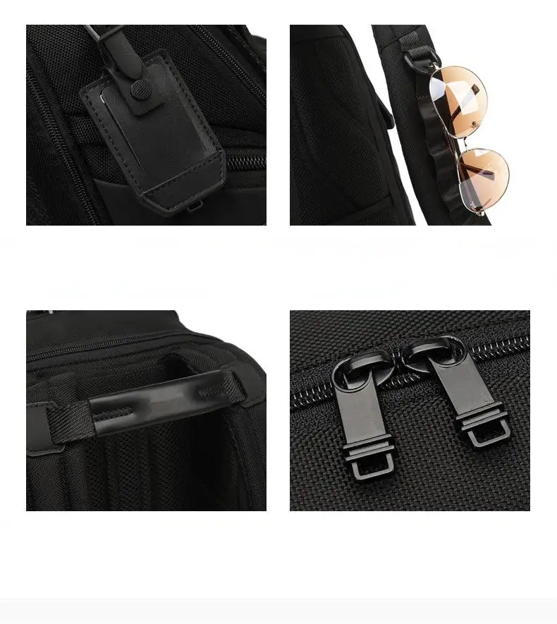 حقيبة ظهر رجالية جديدة من النايلون الباليستي للسفر والكمبيوتر المحمول تستخدم مقاومة للماء بسعة كبيرة كاجوال متعددة الاستخدامات #6