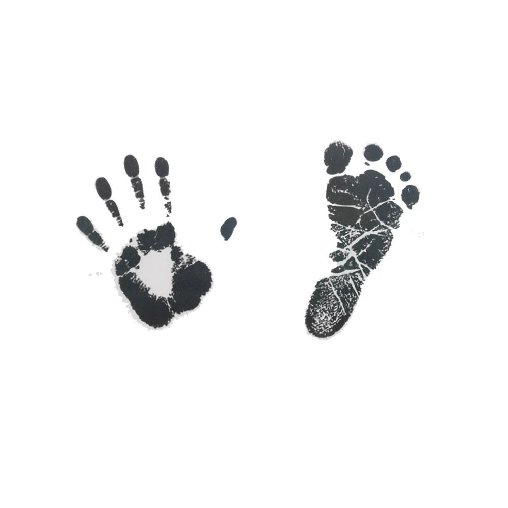 Newborn Baby DIY Hand And Footprint Kit Ink Pads Photo Frame Handprint Toddlers Souvenir Accessories Safe Clean Baby Shower Gift