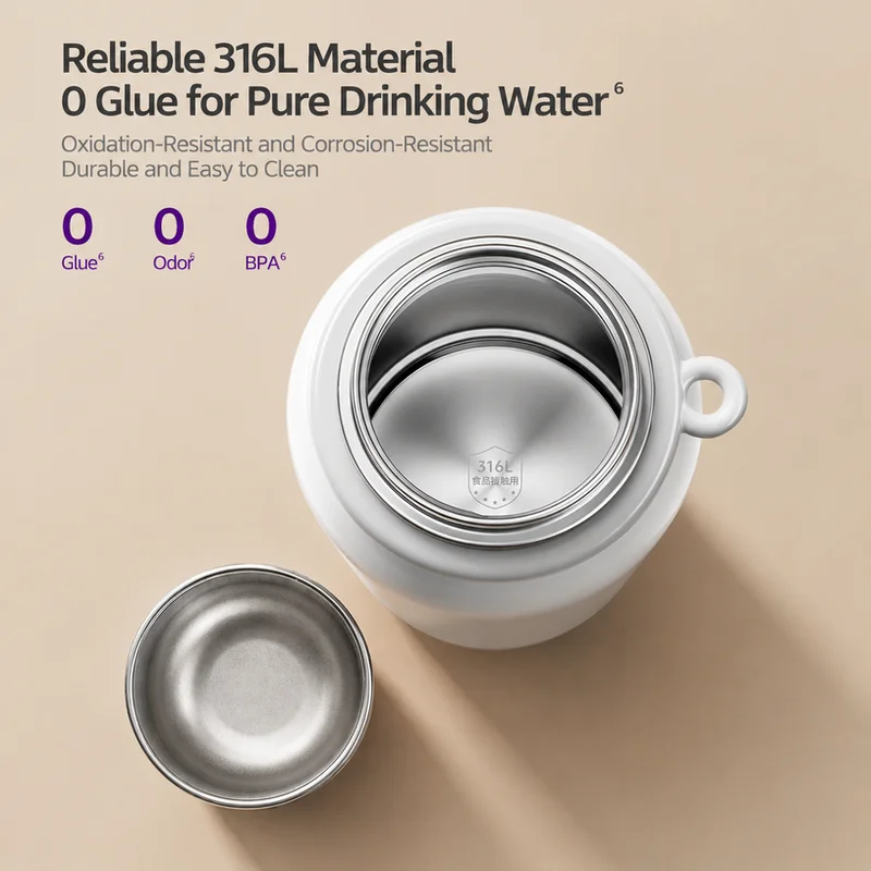 Avent Portable Bottle Warmer Travel Kettle 550ml 316L Stainless Steel 100C Boiling Constant Temperature Baby Formula Milk Warmer