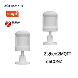 Zemismart Tuya Zigbee 3.0 Smart PIR Motion Sensor Detector Smart Sensor Home Security System Motion Sensor Zigbee2MQTT deCONZ