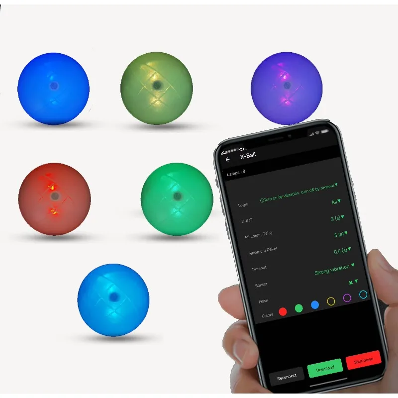 1pcs X-ball Smart Reaction Ball for Speed and Agility Training, Enhanced Hand-Eye Coordination with Digital Sensor Memory