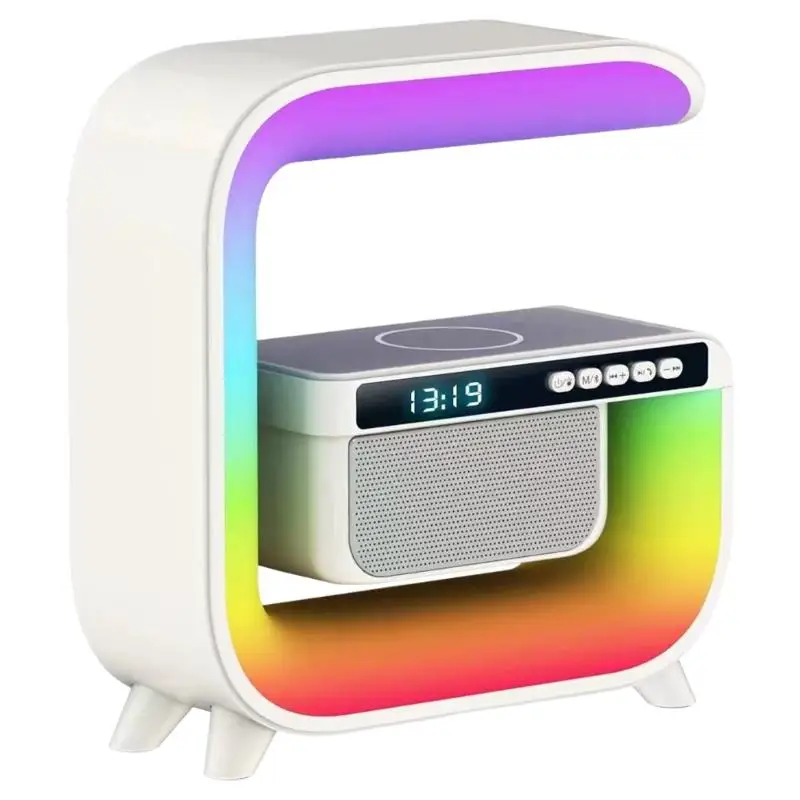 Đèn ngủ để bàn loa tương thích sáng tạo với hiệu ứng ánh sáng xung quanh đầy màu sắc cho gia đình và ngoài trời