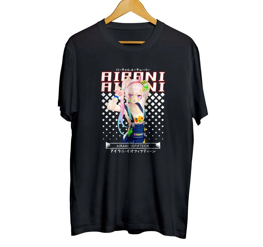 T-shirt distroanime vtuber AIRANI IOFIFTEEN - HOLOLIVE IND 100% cotton combed 30s