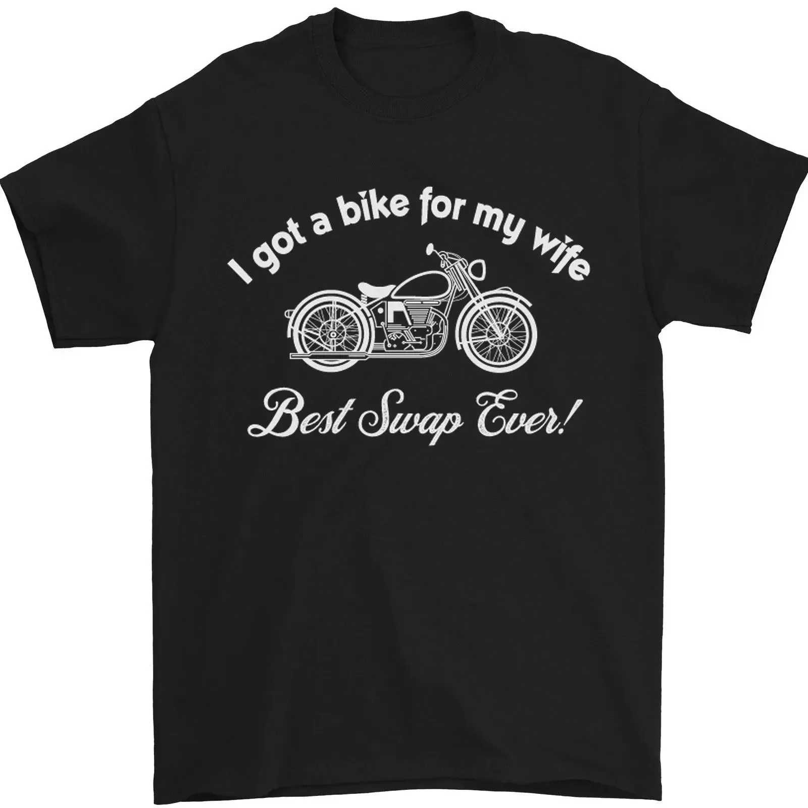 Fahrrad für My Wife Beste Swap Ever Motorrad Herren 100 Baumwoll vintage Washed streetwear Versatile Casual designer clothes