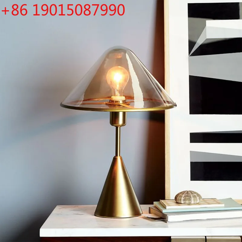 

Современная креативная настольная лампа, стеклянный кабинет, гостиная, отель, спальня, прикроватная тумбочка, роскошная настольная лампа
