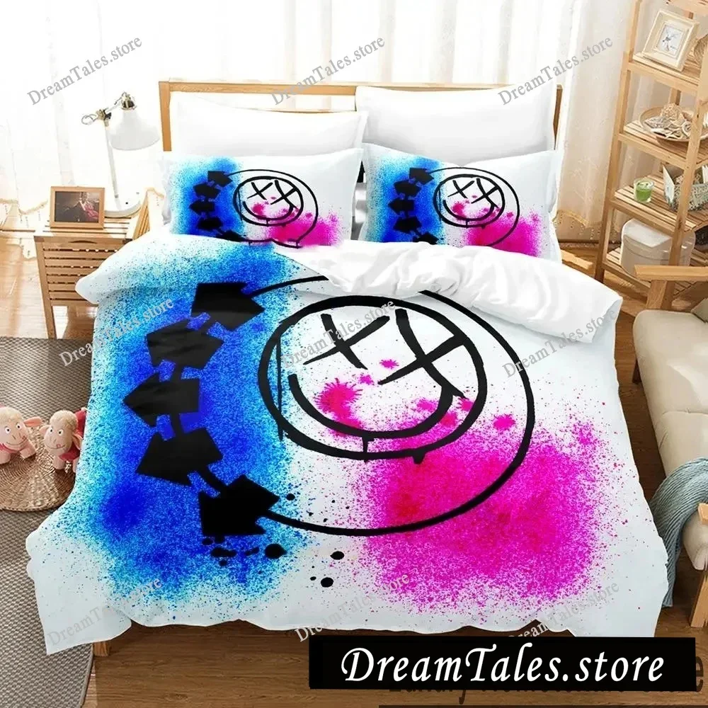 

3D Print Blink-182 Bedding Set Boys Girls Twin Queen King Size Duvet Cover Pillowcase Bed boys Adult Home Textileextile