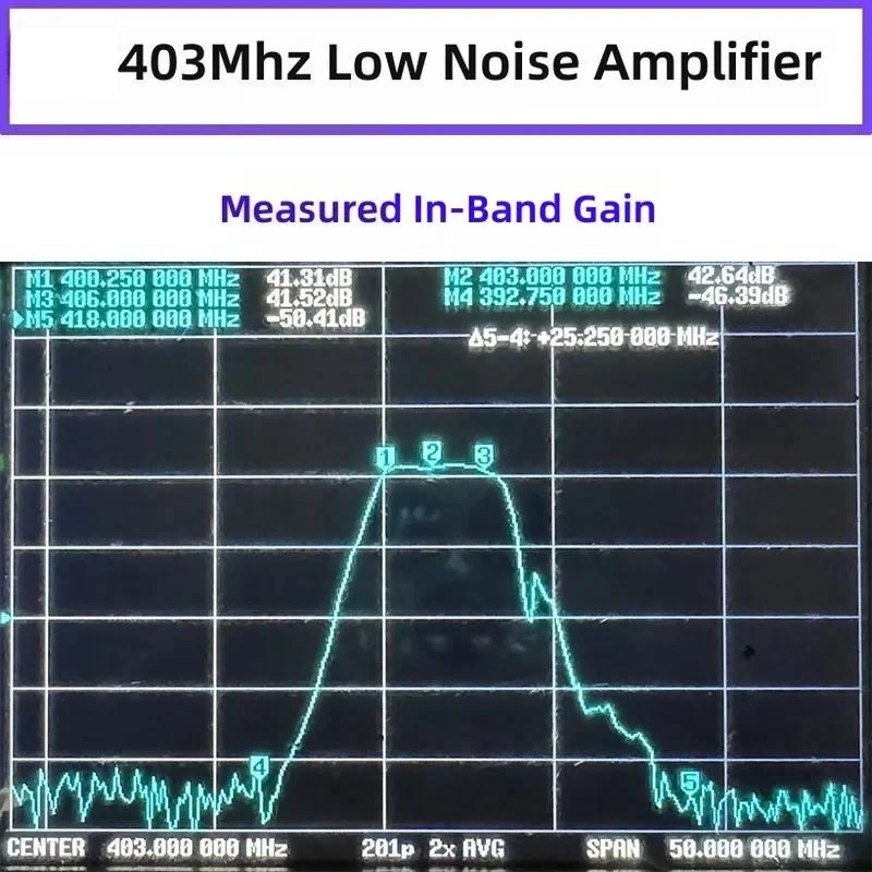 400 406MHz Low Noise Amplifier LNA RF Module 403MHz High Gain 41dB Signal Booster For Radio Communication Receiver System