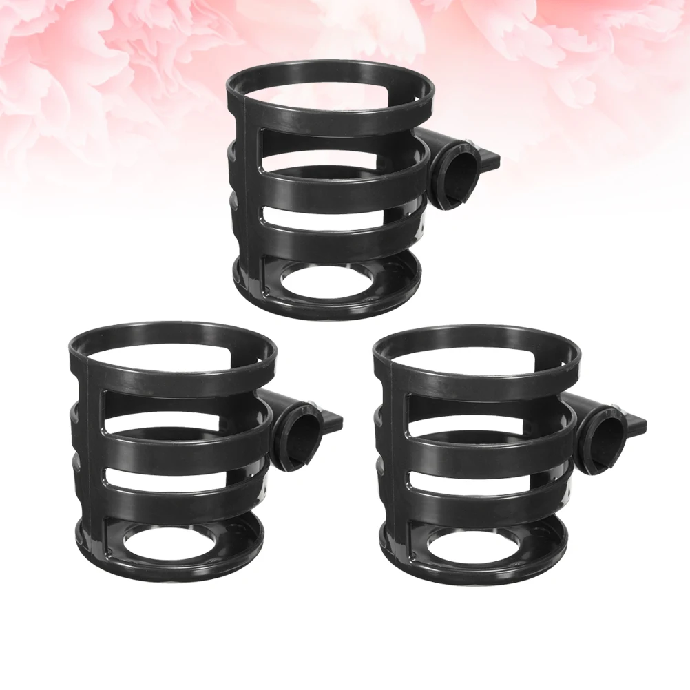 

3 Pcs Cup Holder Cages Bike Bottle Holding Shelf Baby Carriage Cart Stroller Rack Drink