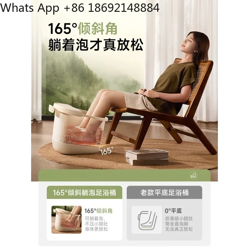 Constant Temperature Heated Foot Spa Tub, Smart Automatic Household Foot Bath Bucket with Massage for Home Health Care
