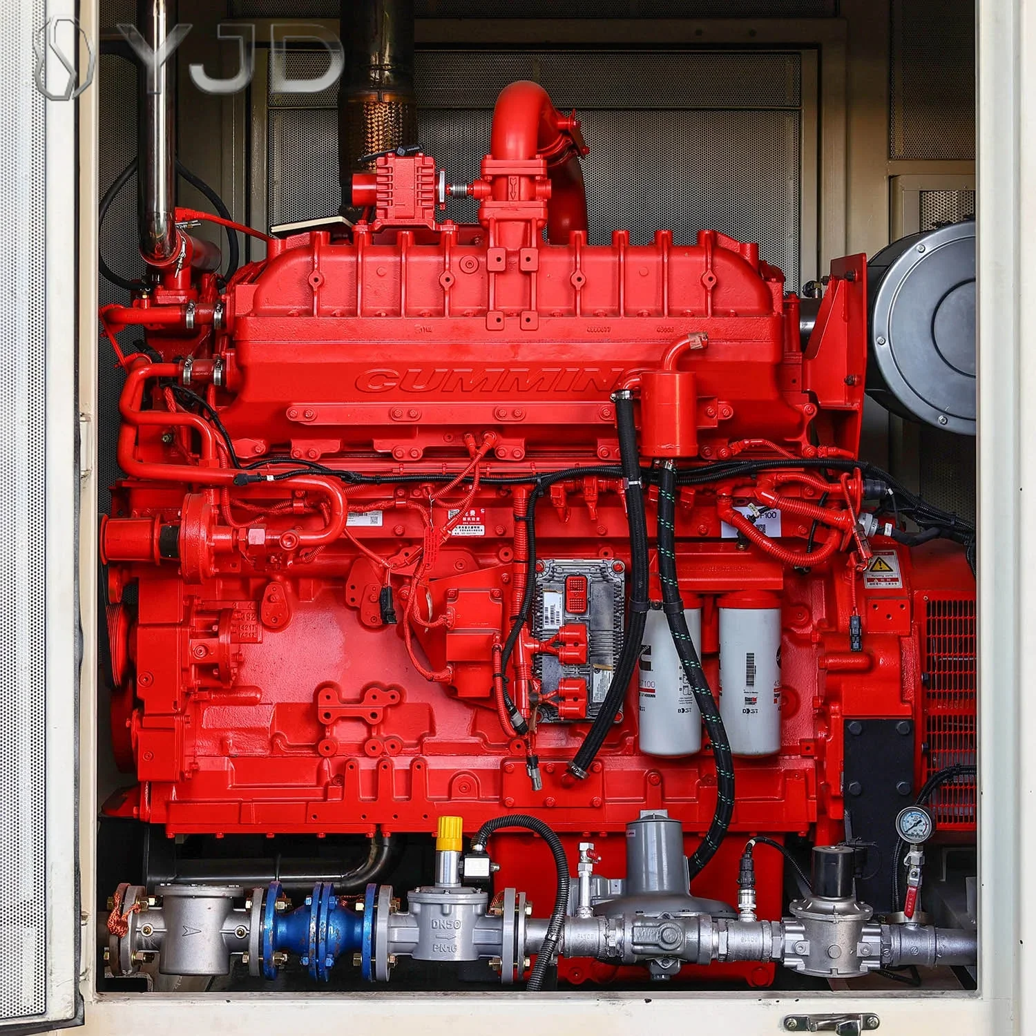 ISO CE Approved 120KW 6CT Natural Gas Biogas Generator Set Fuel Water Cooling Electric Start for Various Places