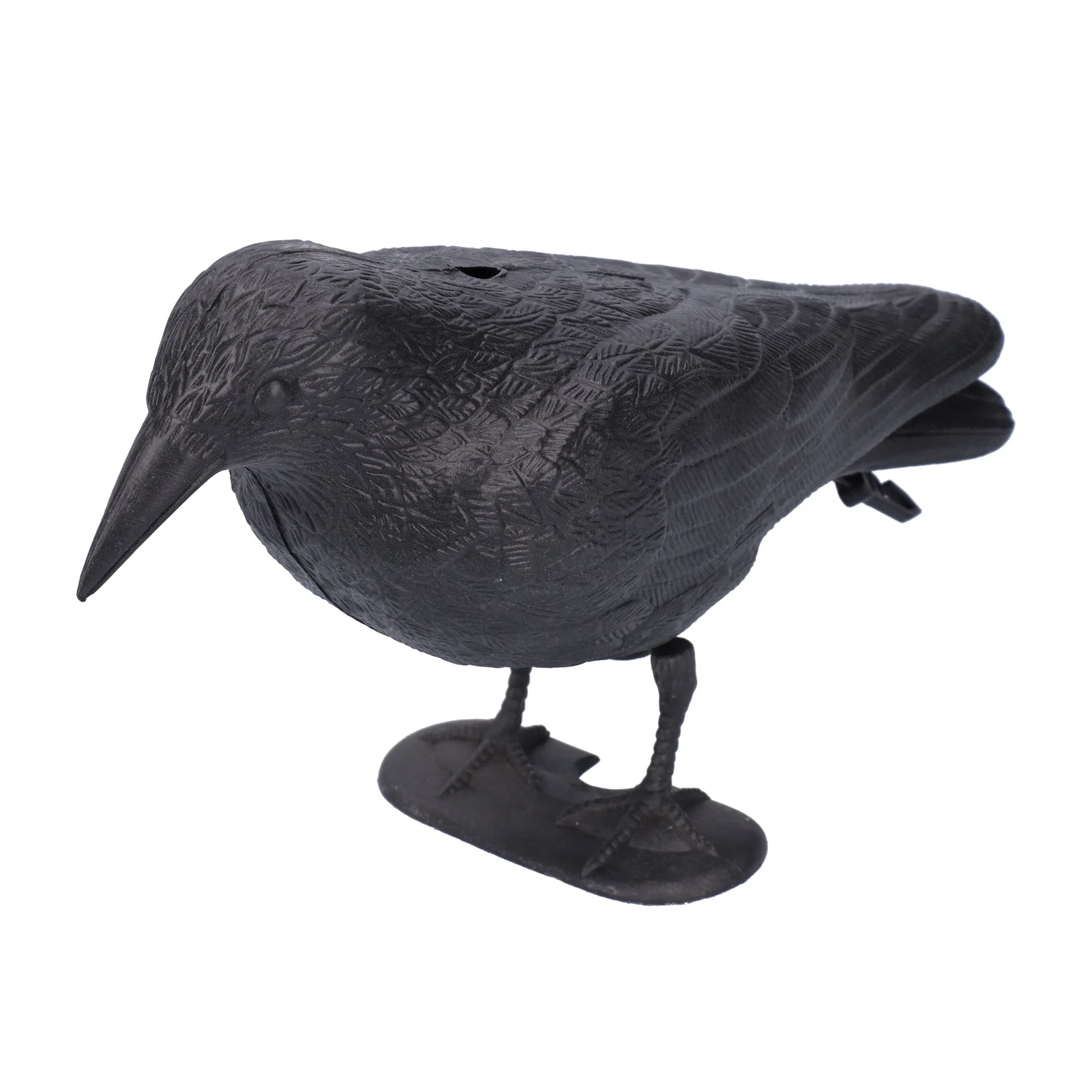 Simulation Plastic Crow Statue Hunting Bait Decoys Tool for Outdoor Garden Decoration