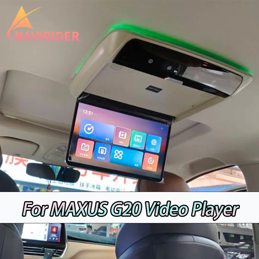 13.3'' For MAXUS G20 MP5 Ceiling Monitor Multimedia Video Player Universal Roof Ceiling Monitor Car HDMI WIFI USB Touch Screen