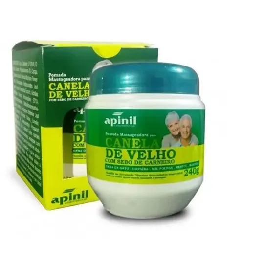 Gel Massageador Canela de Velho Apinil Pote 240g