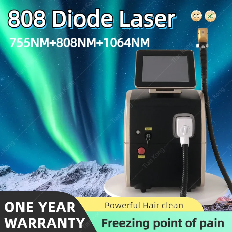 

Diode Lase-r Hair Removal Machine 808NM 755NM 1064NM Depiladora Las-er Safe Painless Permanent Depilation Hottest New Style