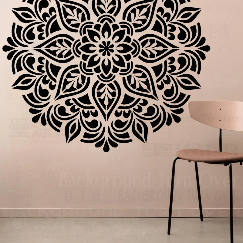 70cm - 110cm Stencil Wall For Painting Plaster Decorative Template To Paint Larges Brick Big Large Mandala Ceiling Round S100