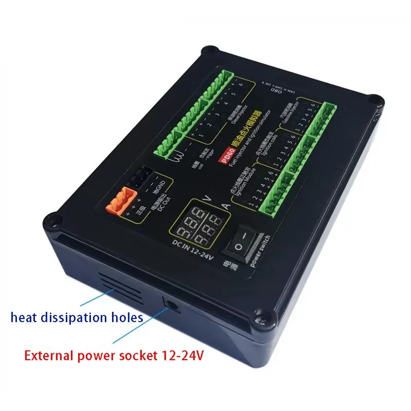 

Gasoline Diesel Injector Ignition Coil Simulation Car Computer Maintenance Test PD60 Fuel Injection Ignition Simulator Test Tool