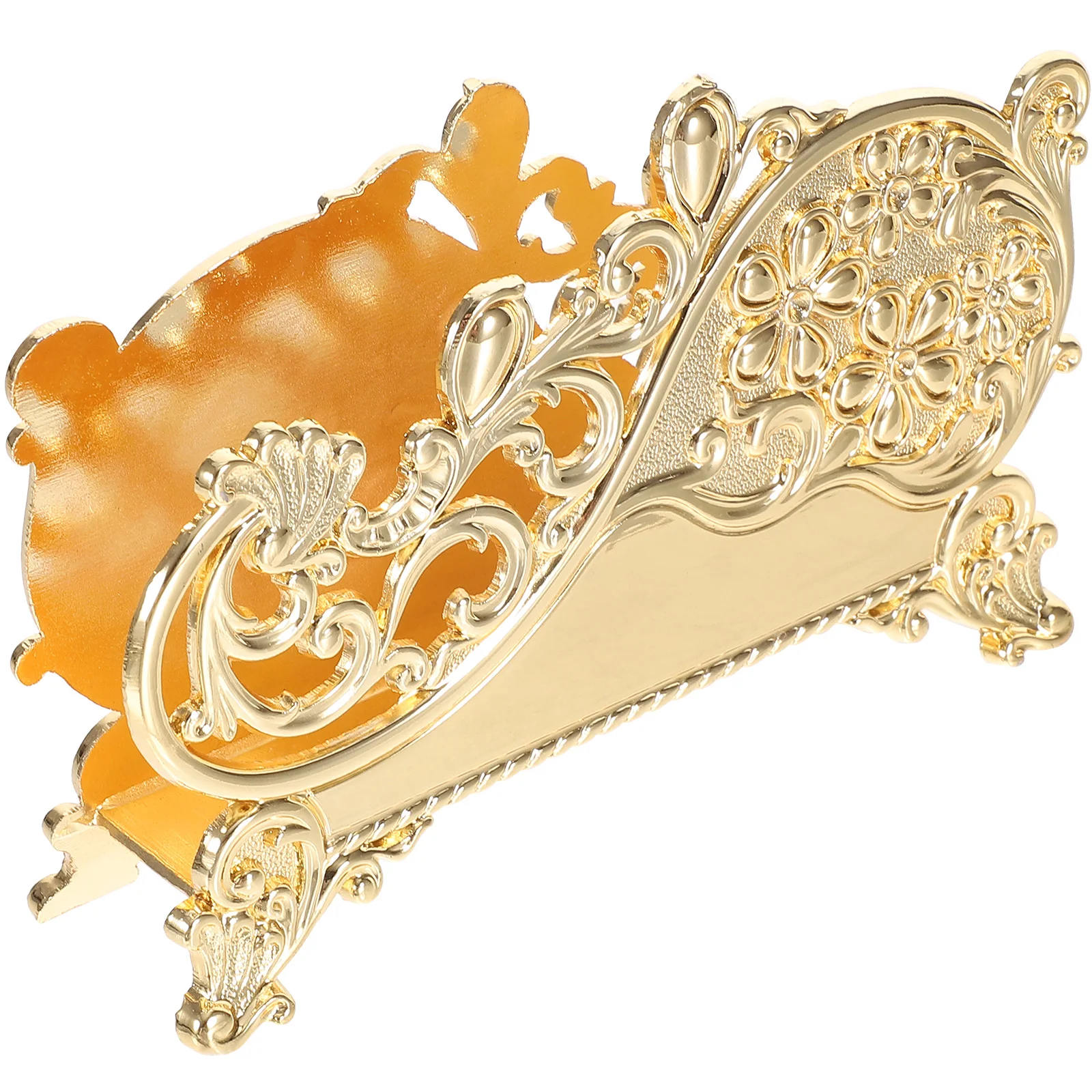 

Napkin Holder Paper Towel Zinc Alloy Metal Golden European Simple Shape Delicate Design Exquisite Unique Modern Smooth Round