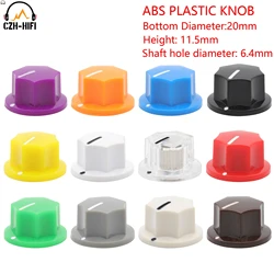 10pcs 19x12mm ABS Plastic Set Pointer Knob Button Cap for Guitar AMP Effect Pedal Stomp Box Overdrive DJ Mixer Subwoofer Radio
